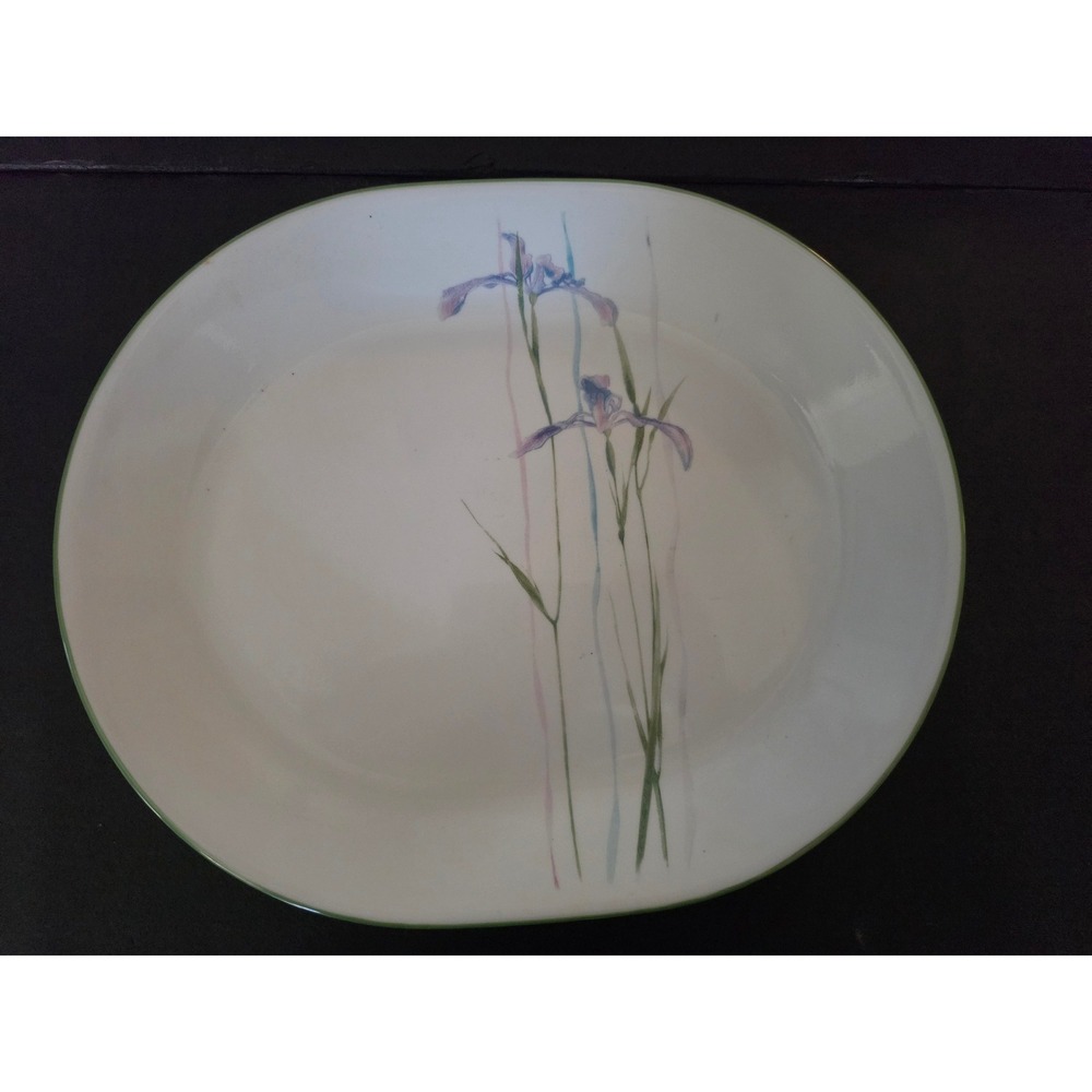 Corelle Iris Large Oval Serving Platter 12 inch Retro Vintage